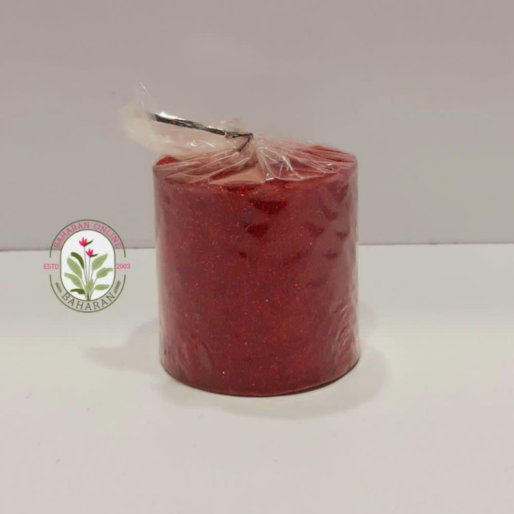شمع استوانه شاین رنگ قرمز قطر 7 ارتفاع 7 cm