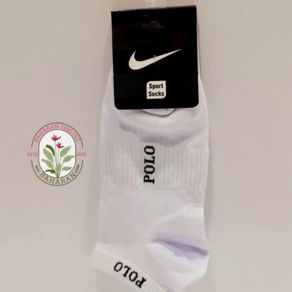 جوراب اسپرت مچی طرح POLO رنگ سفید